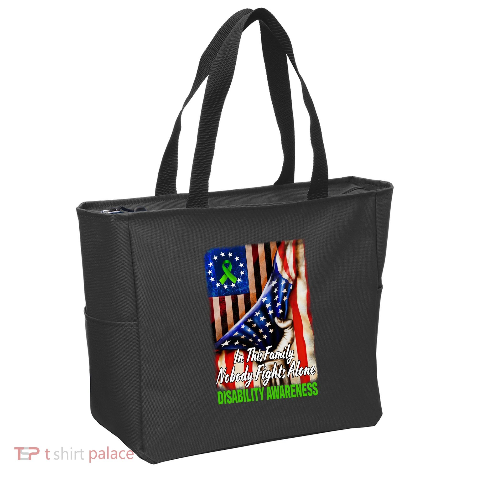 DISABILITY Awareness In This Family Nobody Fights Alone Classic Tote Bag