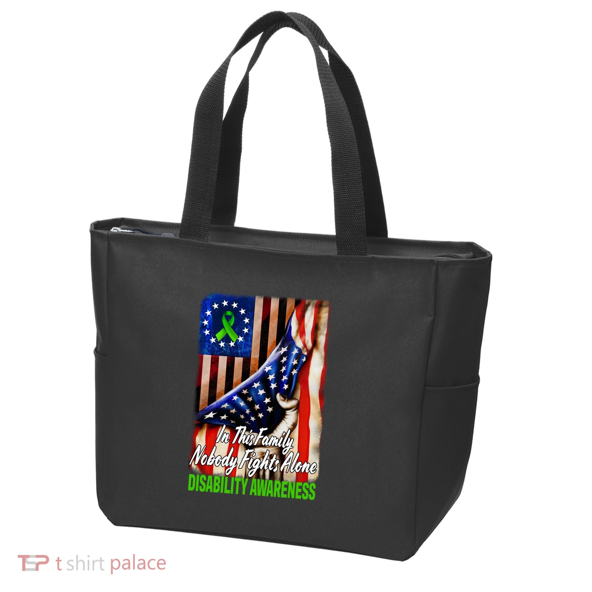 DISABILITY Awareness In This Family Nobody Fights Alone Classic Tote Bag