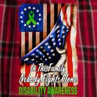 DISABILITY Awareness In This Family Nobody Fights Alone Classic Women's Flannel Plaid Pajama Pants thumb 2