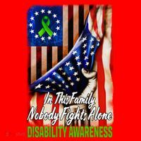 DISABILITY Awareness In This Family Nobody Fights Alone Classic Santa Hat thumb 1