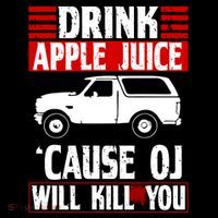 Drink Apple Juice Cause OJ Will Kill You Mousepad thumb 1