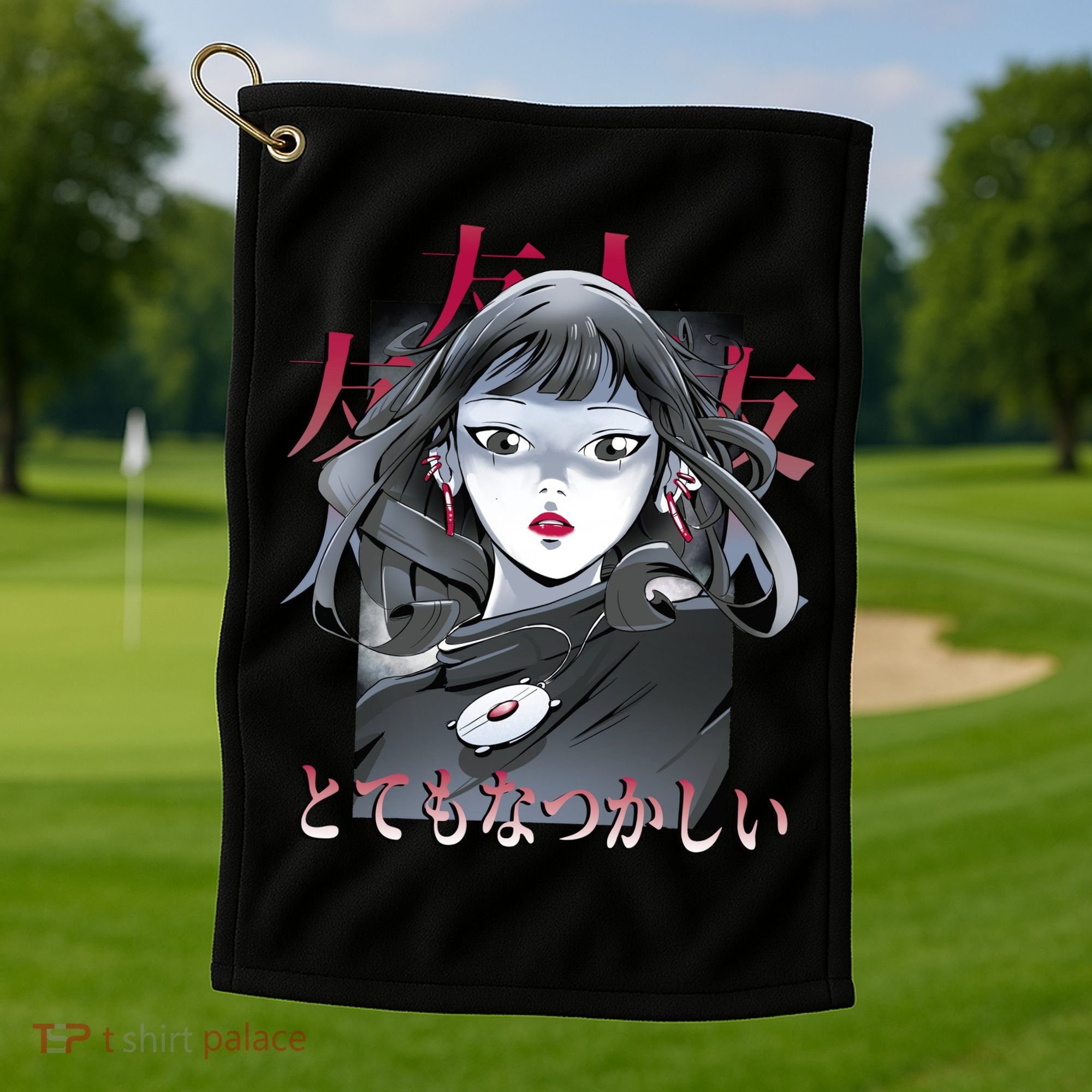 Dramatic Anime Japanese Golf Towel