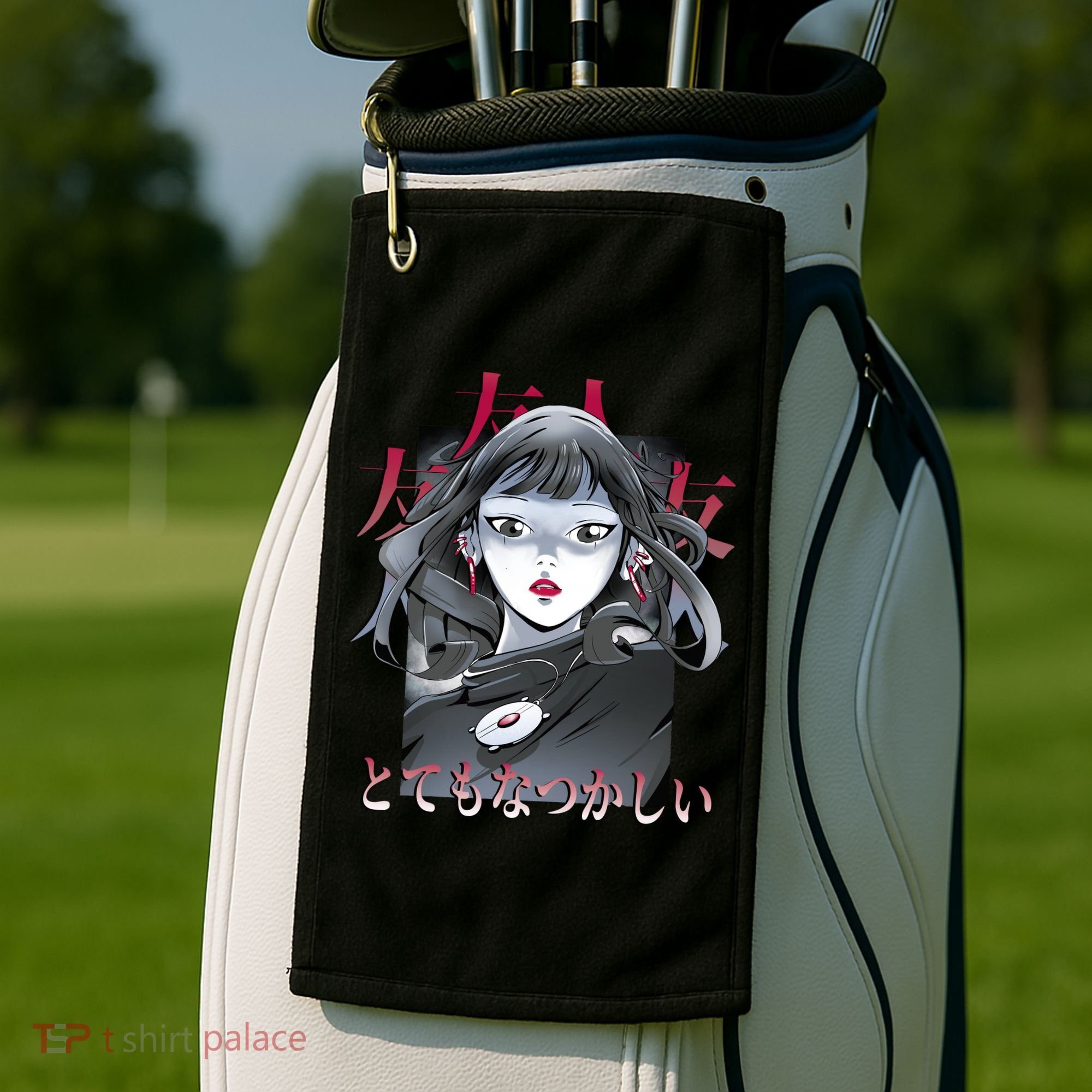 Dramatic Anime Japanese Golf Towel