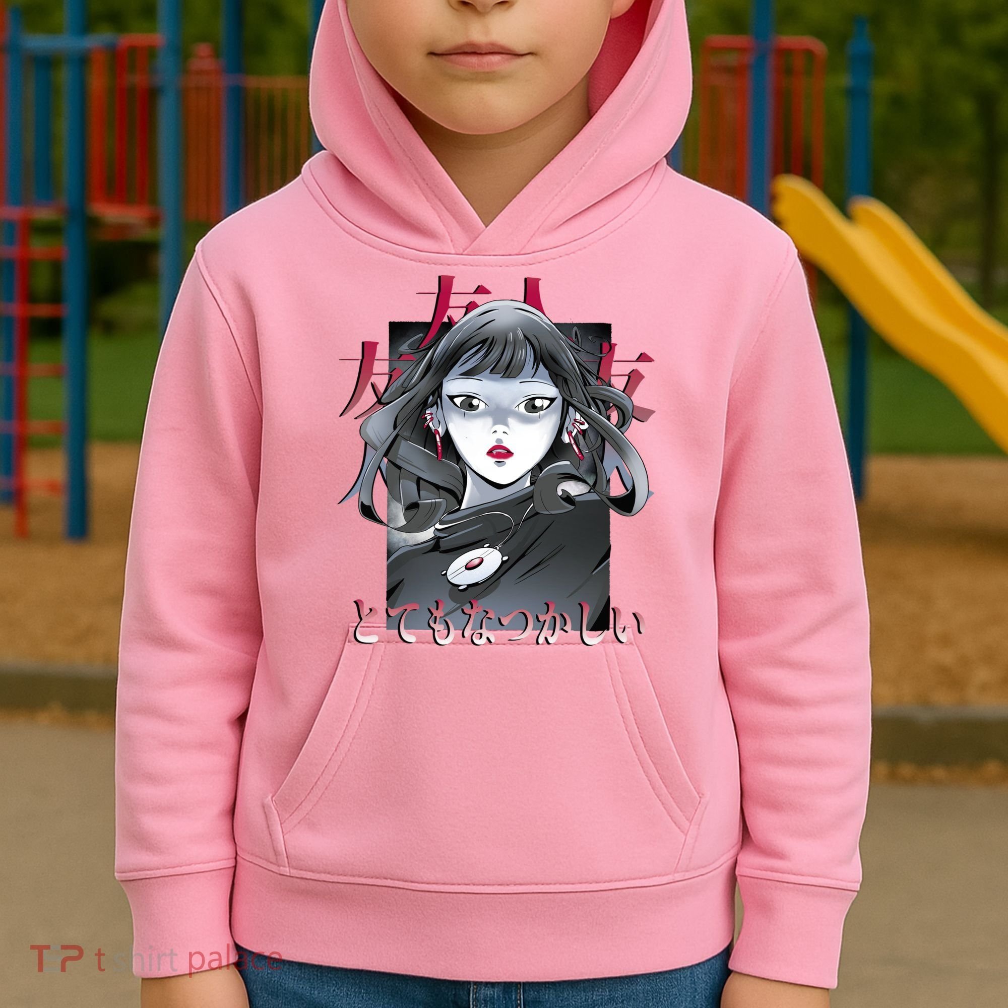 Dramatic Anime Japanese Kids Hoodie
