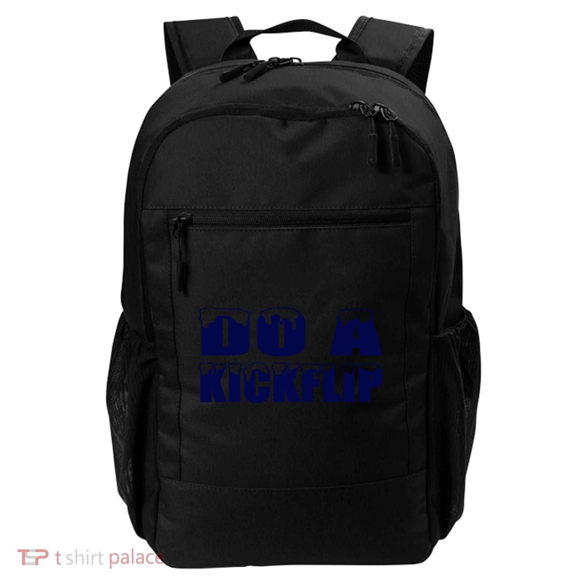 Do A Kickflip Ice And Snow Do A Kickflip For Men Women Backpack