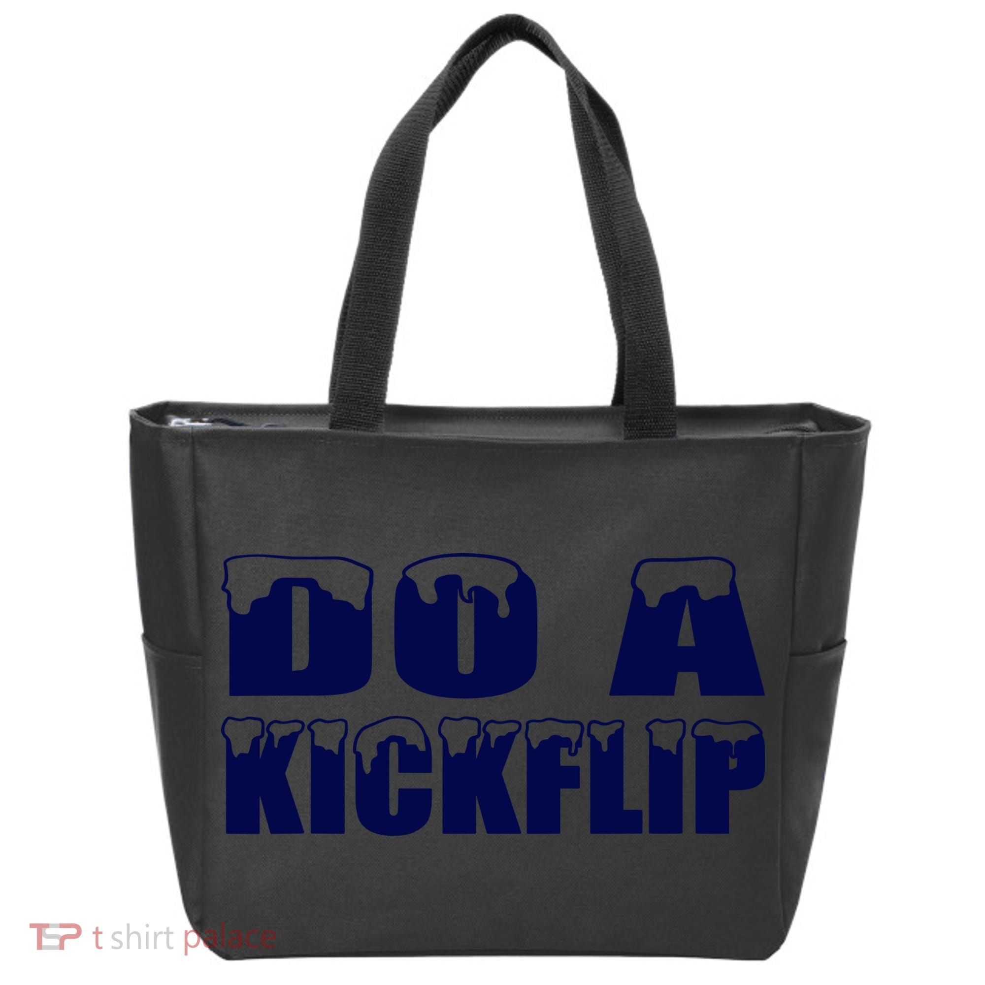 Do A Kickflip Ice And Snow Do A Kickflip For Men Women Tote Bag