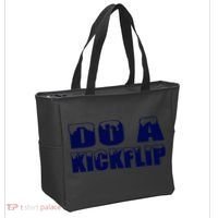 Do A Kickflip Ice And Snow Do A Kickflip For Men Women Tote Bag thumb 2