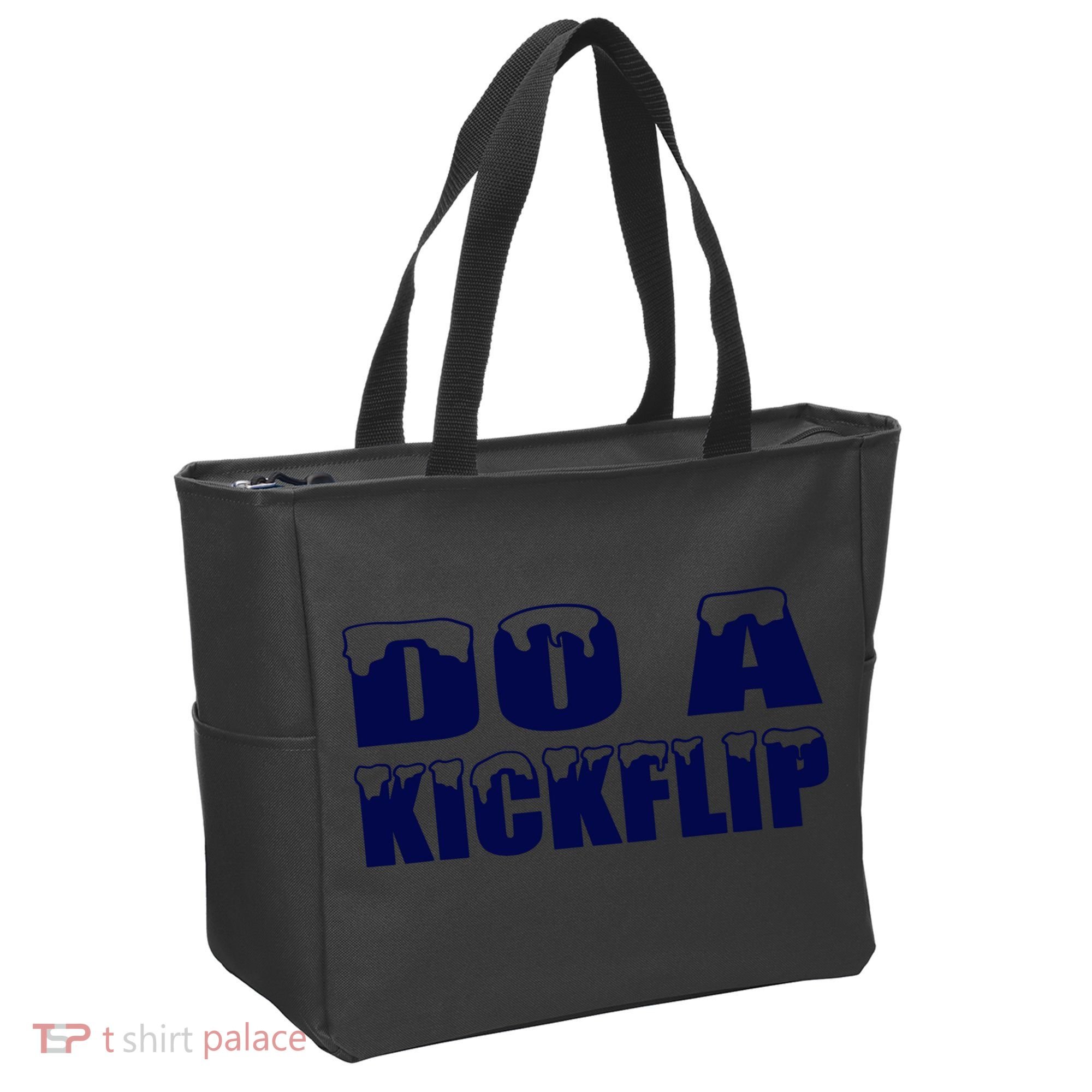 Do A Kickflip Ice And Snow Do A Kickflip For Men Women Tote Bag