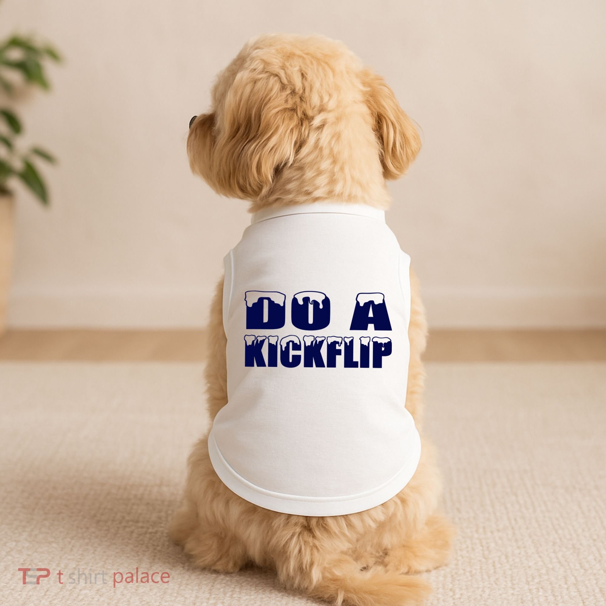 Do A Kickflip Ice And Snow Do A Kickflip For Men Women Doggie Tank