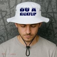 Do A Kickflip Ice And Snow Do A Kickflip For Men Women Bucket Hat thumb 2