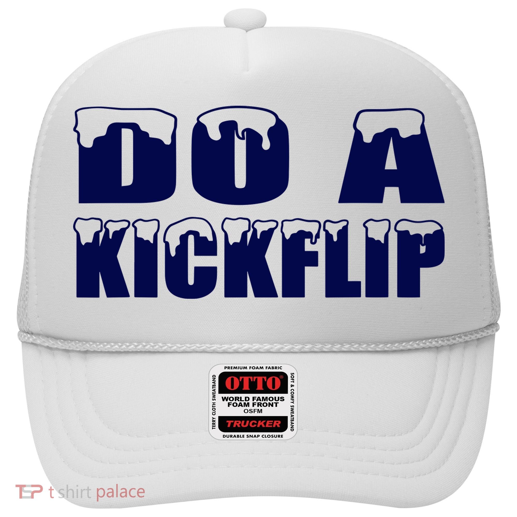 Do A Kickflip Ice And Snow Do A Kickflip For Men Women Hat