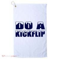 Do A Kickflip Ice And Snow Do A Kickflip For Men Women Golf Towel thumb 0