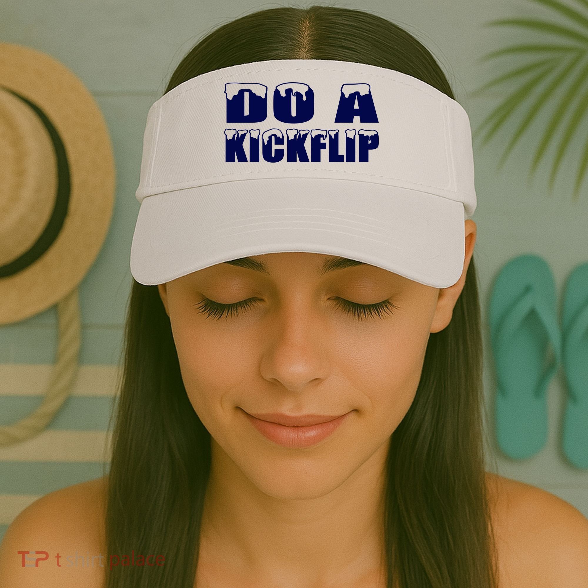 Do A Kickflip Ice And Snow Do A Kickflip For Men Women Visor