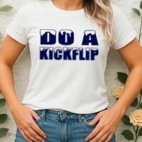 Do A Kickflip Ice And Snow Do A Kickflip For Men Women Women's T-Shirt thumb 2