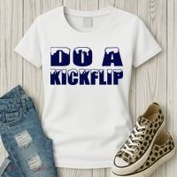 Do A Kickflip Ice And Snow Do A Kickflip For Men Women Women's T-Shirt thumb 3