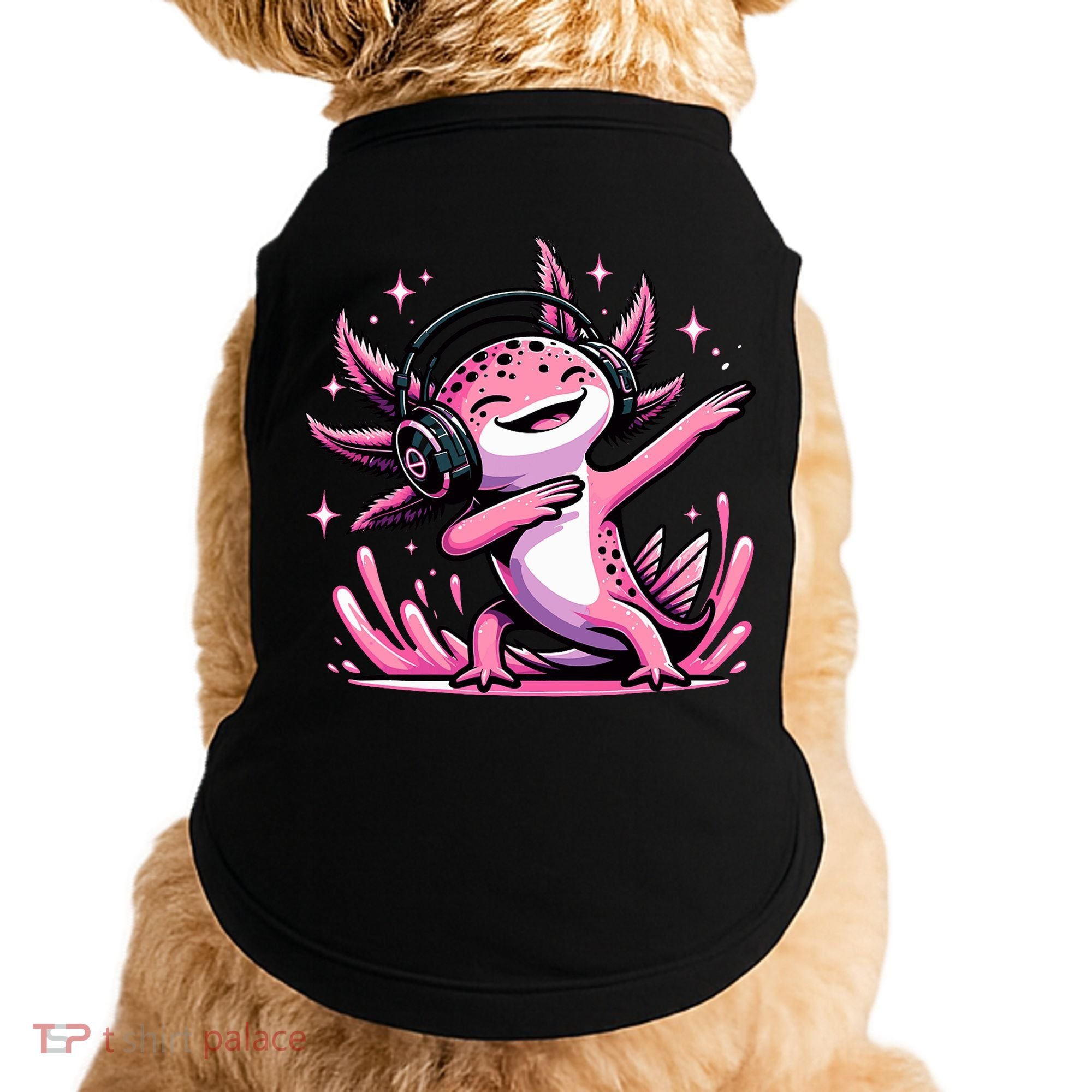 Dabbing Axolotl Kawaii Cute Axolotl Gaming Doggie Tank
