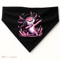 Dabbing Axolotl Kawaii Cute Axolotl Gaming USA-Made Doggie Bandana thumb 0