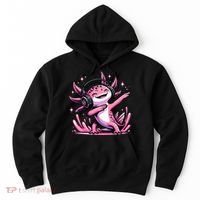Dabbing Axolotl Kawaii Cute Axolotl Gaming Hoodie thumb 0