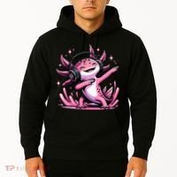 Dabbing Axolotl Kawaii Cute Axolotl Gaming Hoodie thumb 2