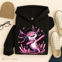 Dabbing Axolotl Kawaii Cute Axolotl Gaming Hoodie thumb 4