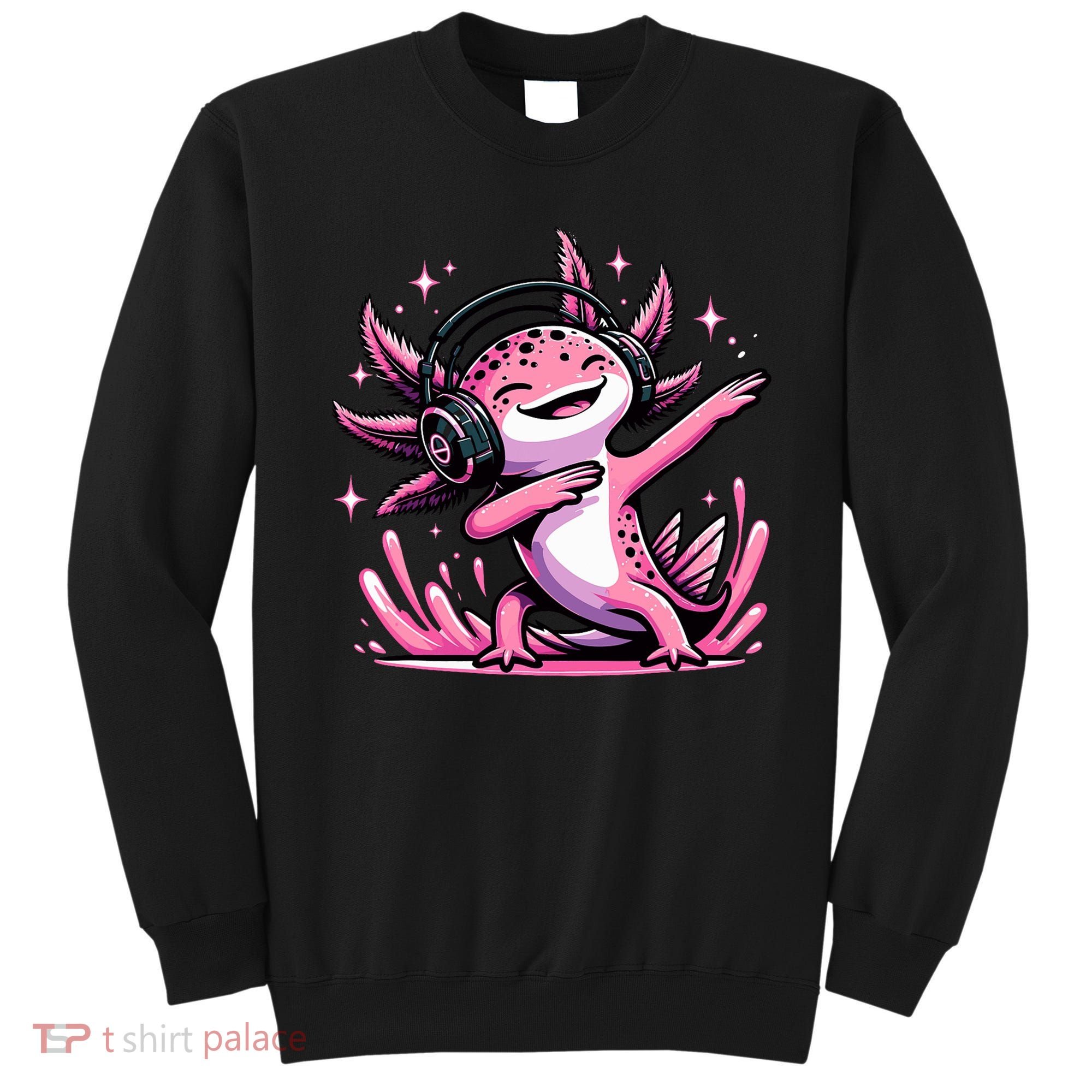 Dabbing Axolotl Kawaii Cute Axolotl Gaming Sweatshirt