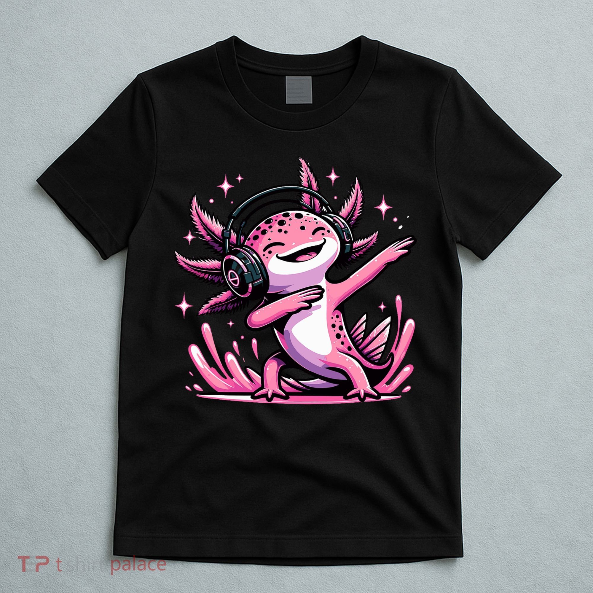 Dabbing Axolotl Kawaii Cute Axolotl Gaming T-Shirt