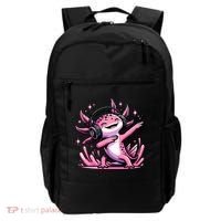 Dabbing Axolotl Kawaii Cute Axolotl Gaming Backpack thumb 0