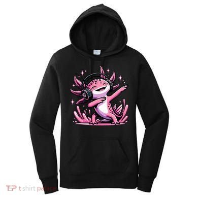 Dabbing Axolotl Kawaii Cute Axolotl Gaming Women's Hoodie