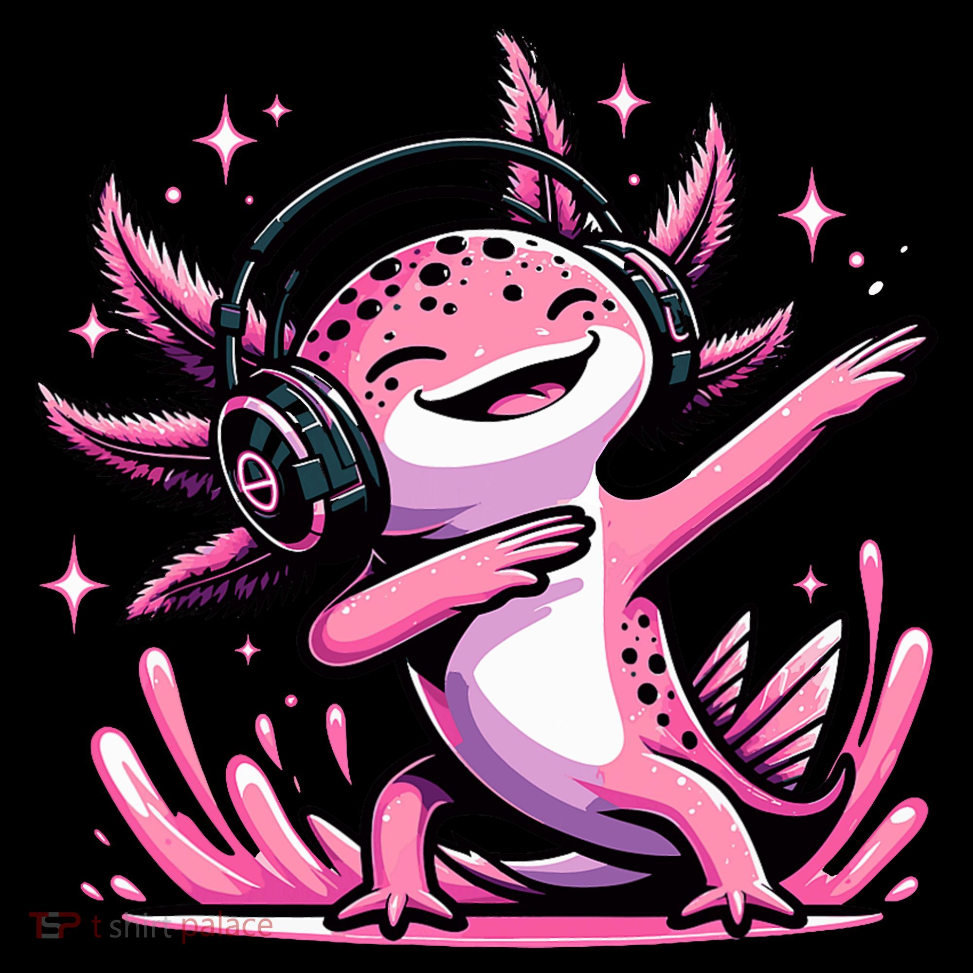 Dabbing Axolotl Kawaii Cute Axolotl Gaming Women's Hoodie