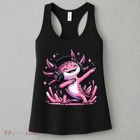 Dabbing Axolotl Kawaii Cute Axolotl Gaming Women's Tank Top thumb 3