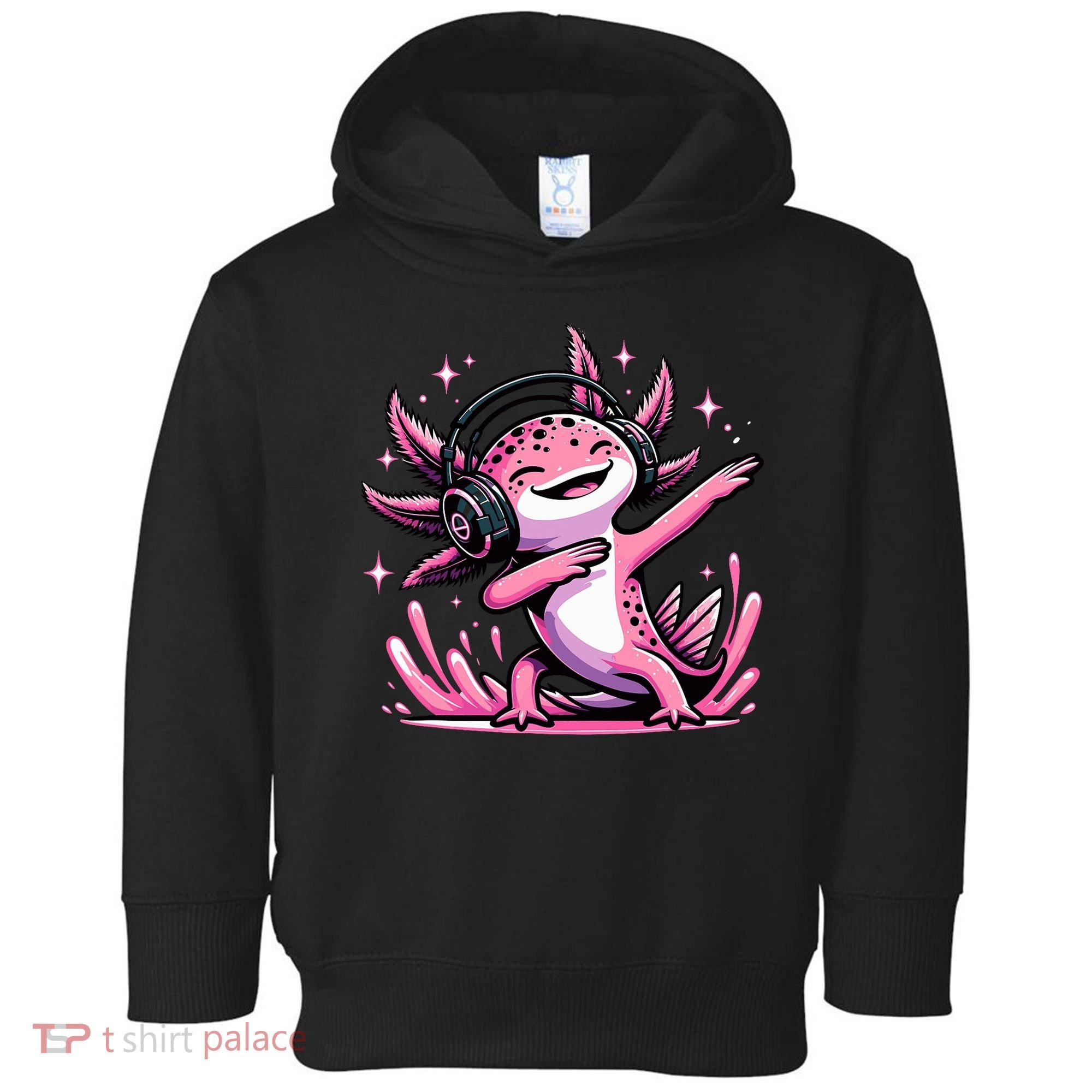 Dabbing Axolotl Kawaii Cute Axolotl Gaming Toddler Hoodie