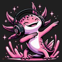 Dabbing Axolotl Kawaii Cute Axolotl Gaming Golf Towel thumb 3