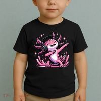 Dabbing Axolotl Kawaii Cute Axolotl Gaming Toddler T-Shirt thumb 2