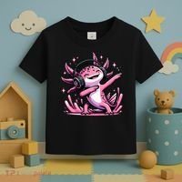 Dabbing Axolotl Kawaii Cute Axolotl Gaming Toddler T-Shirt thumb 3