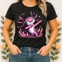 Dabbing Axolotl Kawaii Cute Axolotl Gaming Women's T-Shirt thumb 2