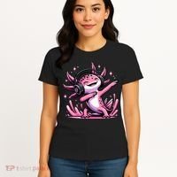 Dabbing Axolotl Kawaii Cute Axolotl Gaming Women's T-Shirt thumb 4