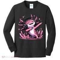 Dabbing Axolotl Kawaii Cute Axolotl Gaming Kids Long Sleeve Shirt thumb 0