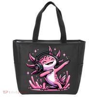 Dabbing Axolotl Kawaii Cute Axolotl Gaming Tote Bag thumb 0