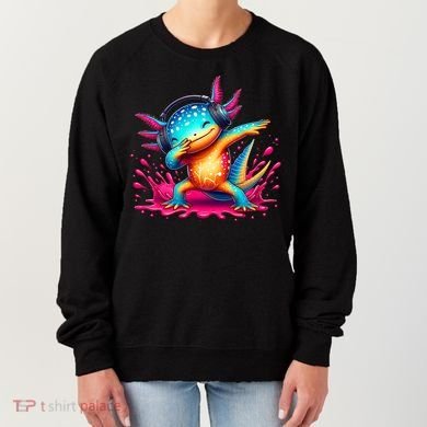 Dabbing Axolotl Kawaii Gaming Headphone  Women's Sweatshirt