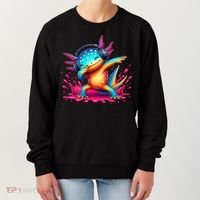 Dabbing Axolotl Kawaii Gaming Headphone  Women's Sweatshirt thumb 0