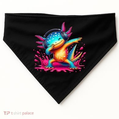 Dabbing Axolotl Kawaii Gaming Headphone  USA-Made Doggie Bandana