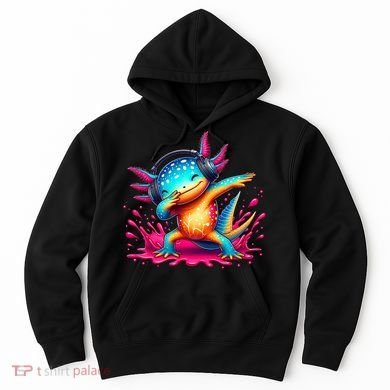 Dabbing Axolotl Kawaii Gaming Headphone  Hoodie