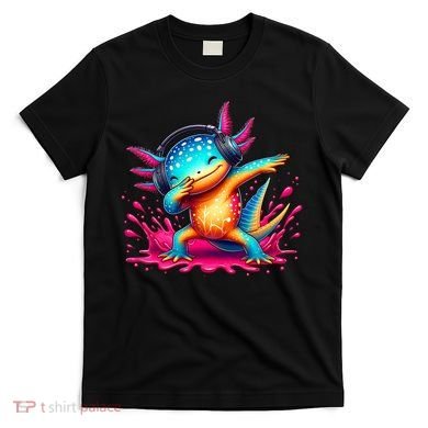 Dabbing Axolotl Kawaii Gaming Headphone  T-Shirt