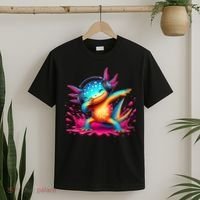 Dabbing Axolotl Kawaii Gaming Headphone  T-Shirt thumb 2