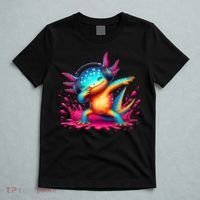 Dabbing Axolotl Kawaii Gaming Headphone  T-Shirt thumb 5