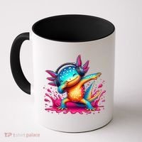 Dabbing Axolotl Kawaii Gaming Headphone  Coffee Mug thumb 0