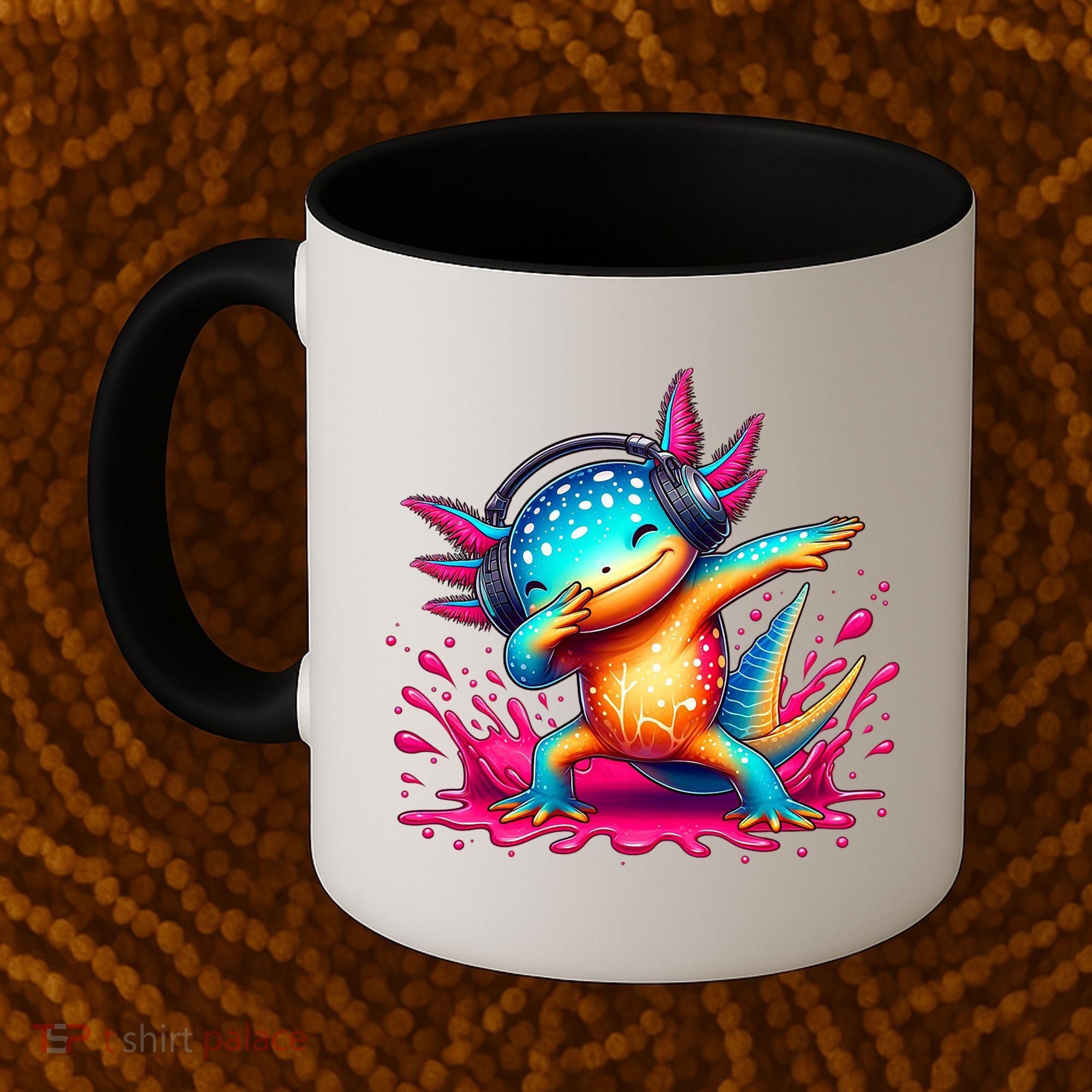 Dabbing Axolotl Kawaii Gaming Headphone  Coffee Mug