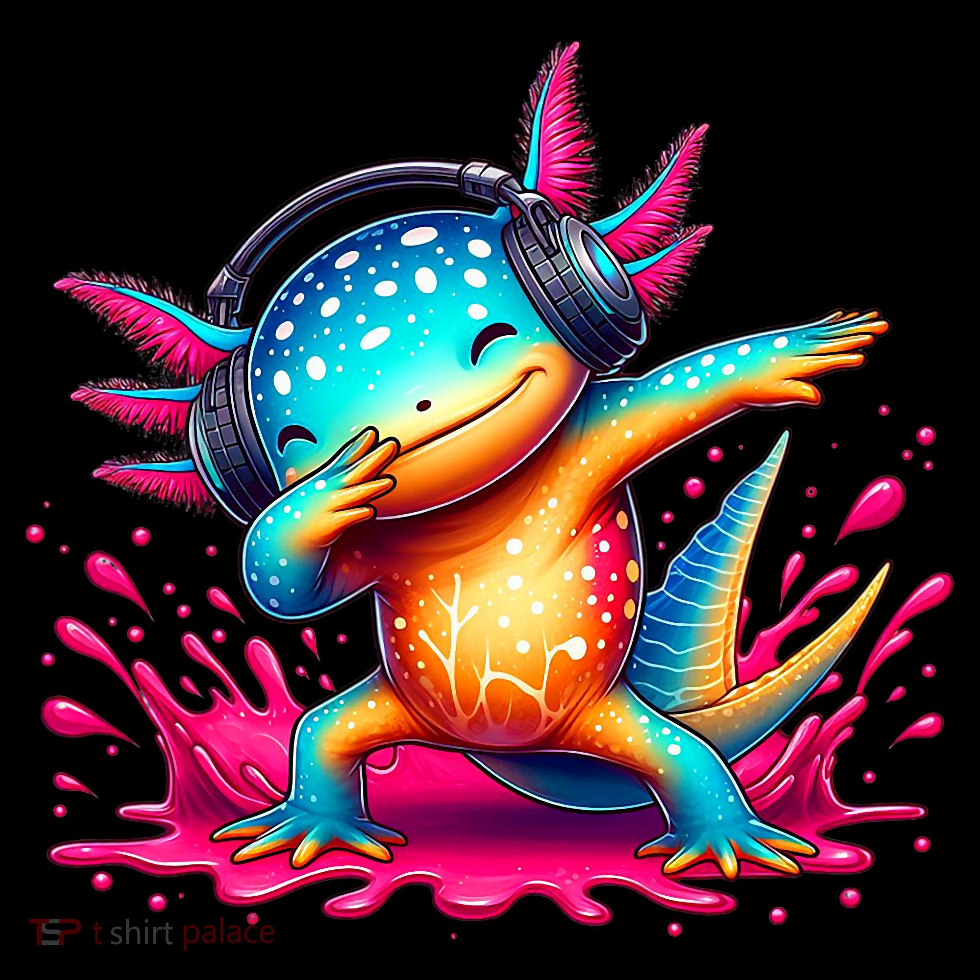 Dabbing Axolotl Kawaii Gaming Headphone  Coffee Mug