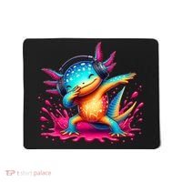 Dabbing Axolotl Kawaii Gaming Headphone  Mousepad thumb 0