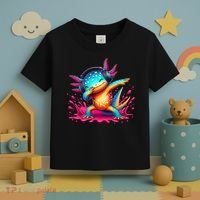 Dabbing Axolotl Kawaii Gaming Headphone  Toddler T-Shirt thumb 3
